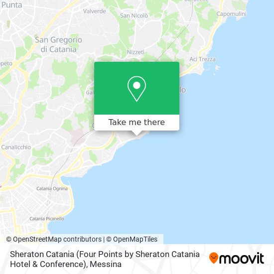 Sheraton Catania (Four Points by Sheraton Catania Hotel & Conference) map