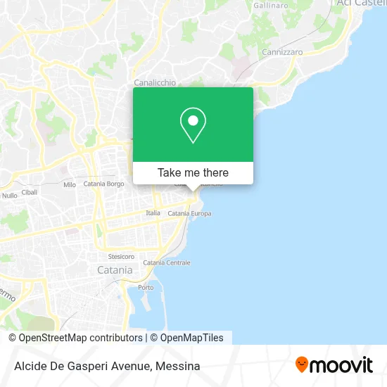 Alcide De Gasperi Avenue map