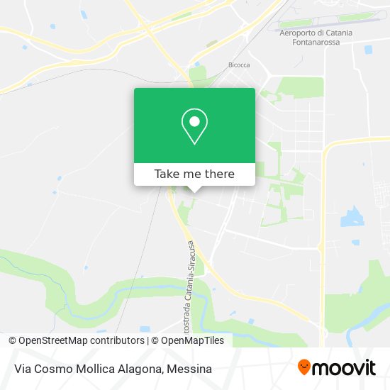 Via Cosmo Mollica Alagona map