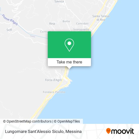 Lungomare Sant'Alessio Siculo map