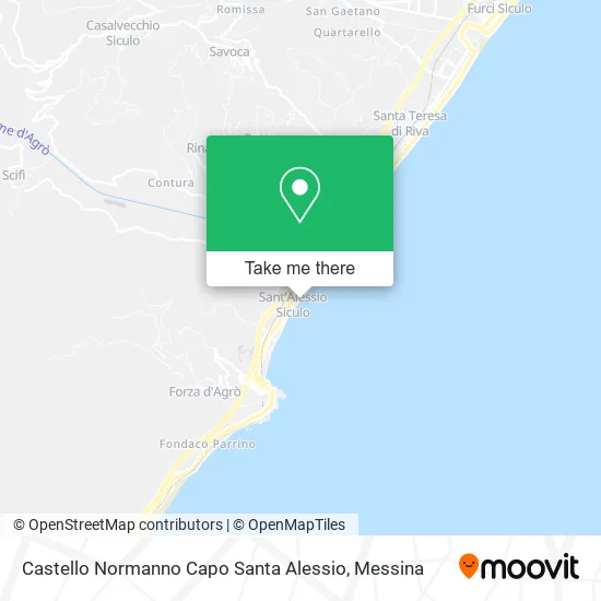 Norman Castle Cape Saint Alessio map