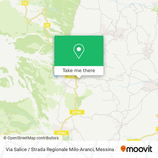 Via Salice / Strada Regionale Milo-Aranci map