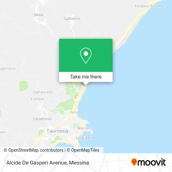 Alcide De Gasperi Avenue map