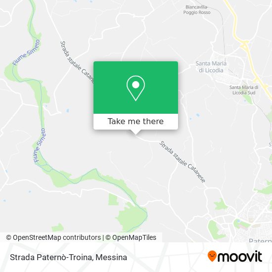 Strada Paternò-Troina map