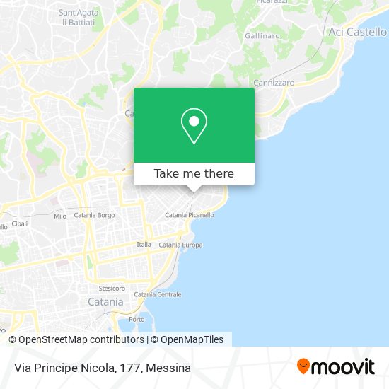 Via Principe Nicola, 177 map