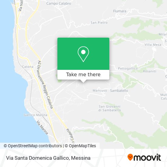 Via Santa Domenica Gallico map