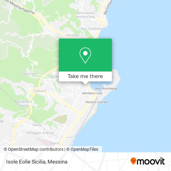 Isole Eolie Sicilia map