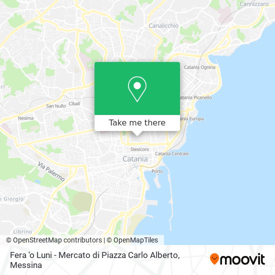Fera 'o Luni - Mercato di Piazza Carlo Alberto map