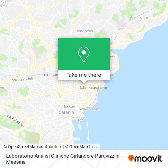 Laboratorio Analisi Cliniche Girlando e Paravizzini map