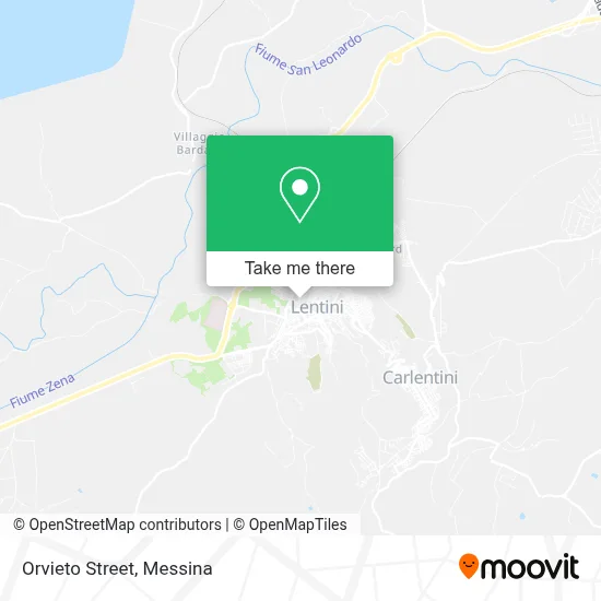 Orvieto Street map
