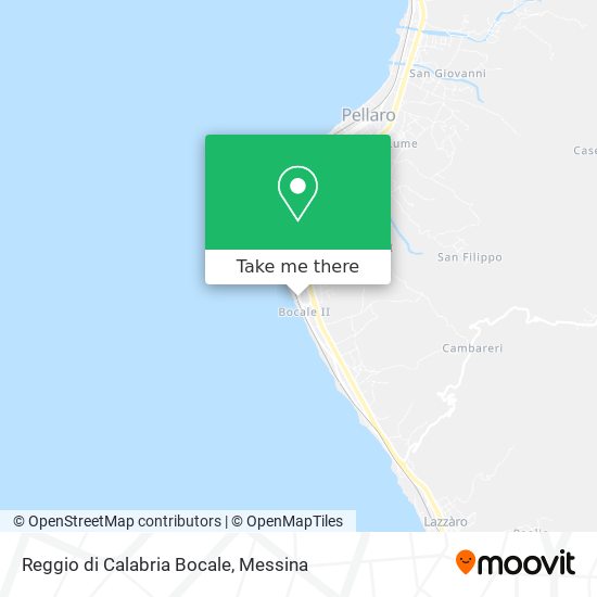 Reggio di Calabria Bocale map