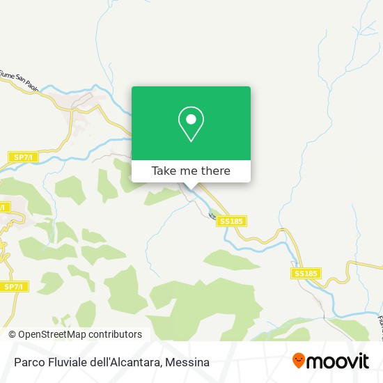 Parco Fluviale dell'Alcantara map