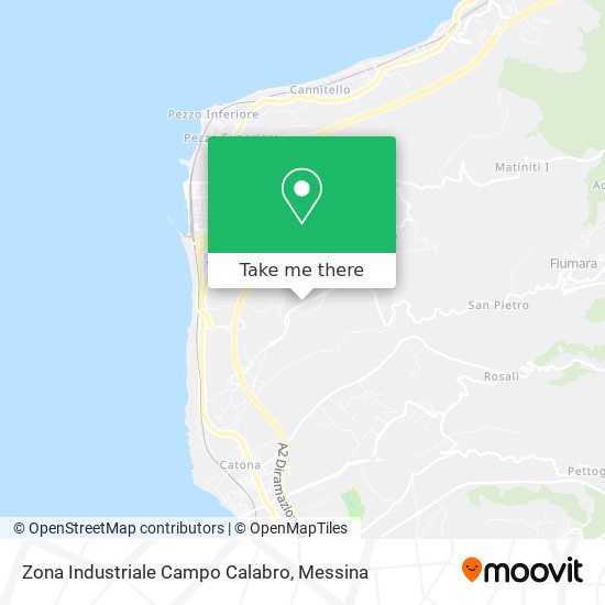 Zona Industriale Campo Calabro map