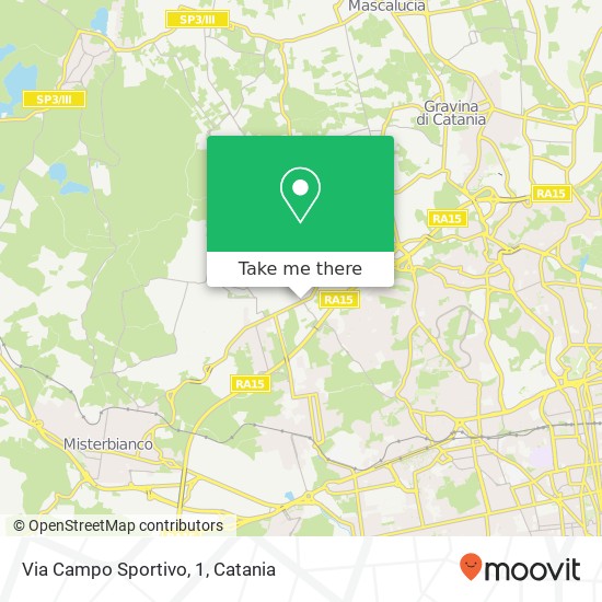 Via Campo Sportivo, 1 map