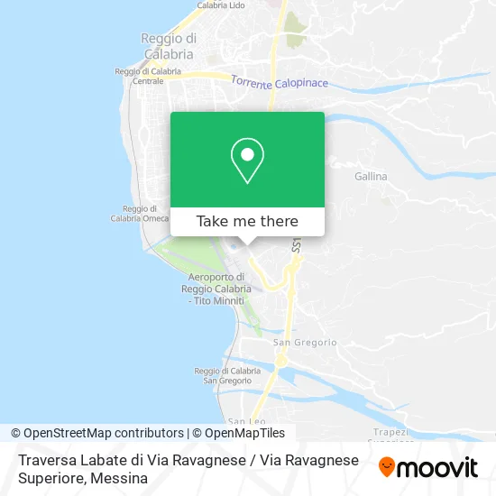 Labate Crossing of Ravagnese Street / Upper Ravagnese Street map