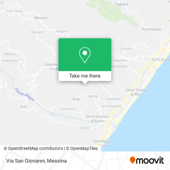 San Giovanni Street map