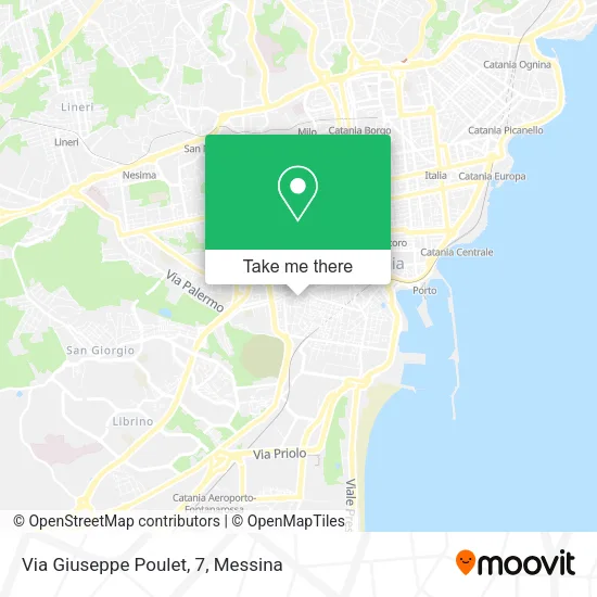 Via Giuseppe Poulet, 7 map