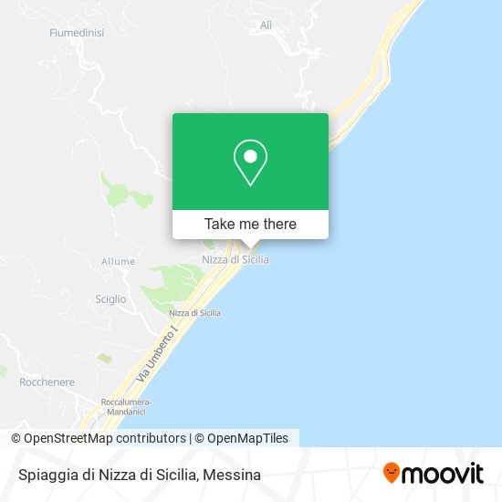 Spiaggia di Nizza di Sicilia map