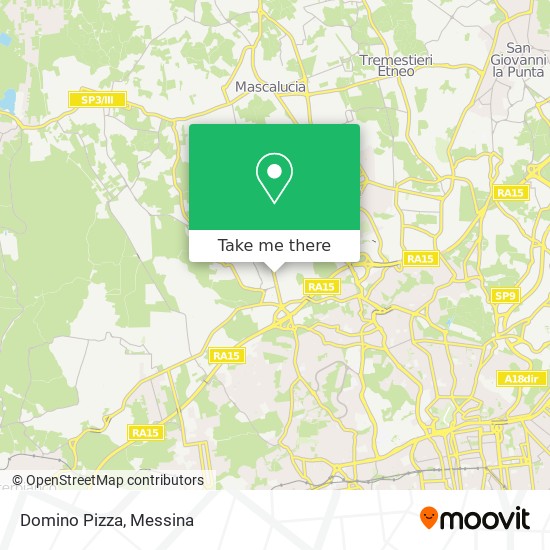 Domino Pizza map