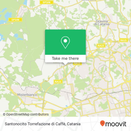 Santonocito Torrefazione di Caffè map