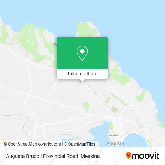 Augusta Brucoli Provincial Road map