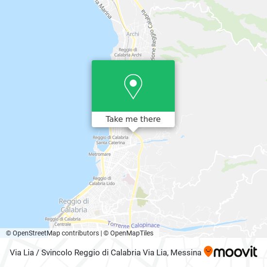 Via Lia / Svincolo Reggio di Calabria Via Lia map