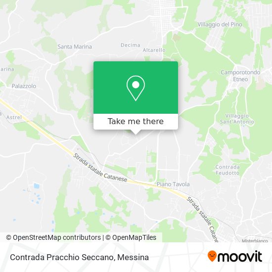 Contrada Pracchio Seccano map