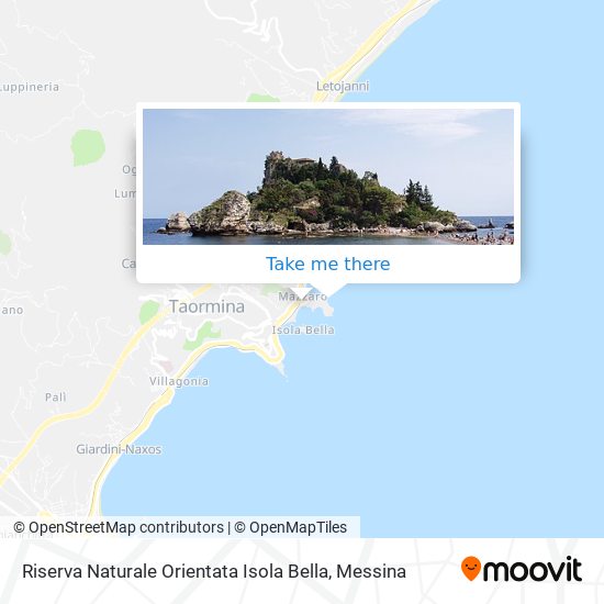 Riserva Naturale Orientata Isola Bella map