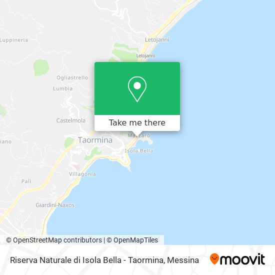 Riserva Naturale di Isola Bella - Taormina map