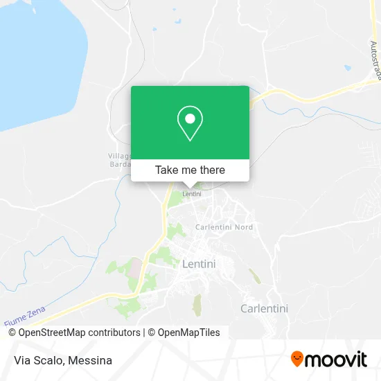 Via Scalo map