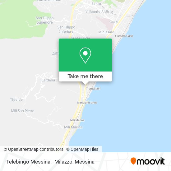 Telebingo Messina - Milazzo map