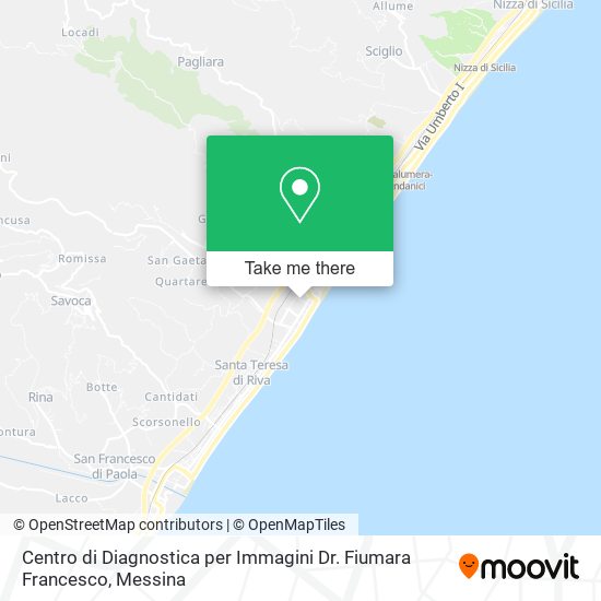 Centro di Diagnostica per Immagini Dr. Fiumara Francesco map