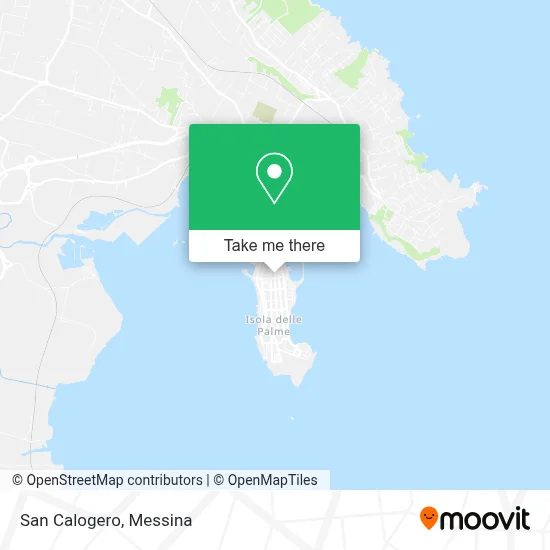 San Calogero map