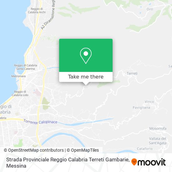 Strada Provinciale Reggio Calabria Terreti Gambarie map