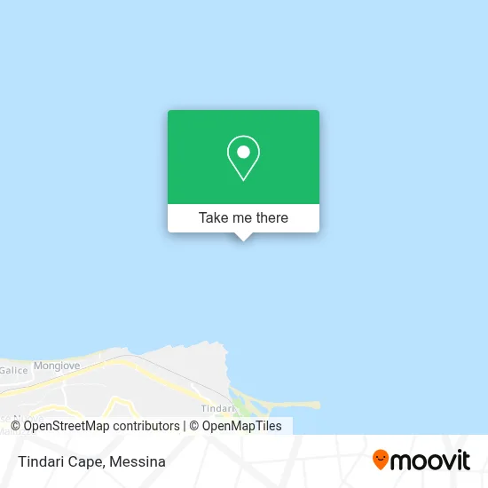 Tindari Cape map