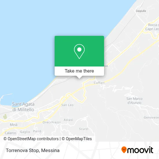 Torrenova Stop map