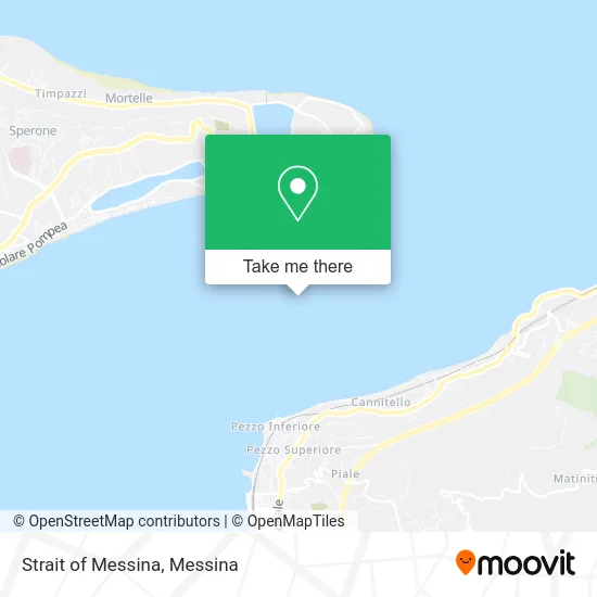 Strait of Messina map