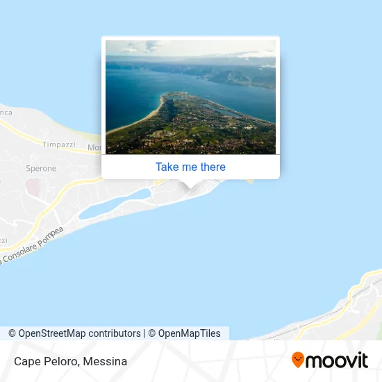 Cape Peloro map