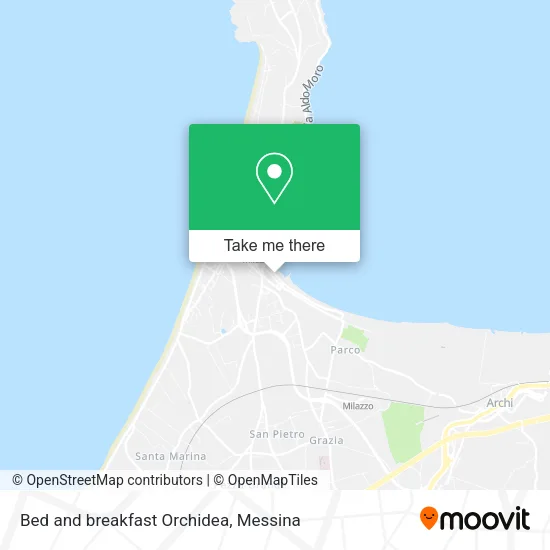 Bed and breakfast Orchidea map