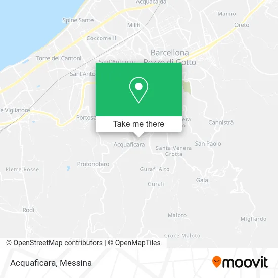 Acquaficara map