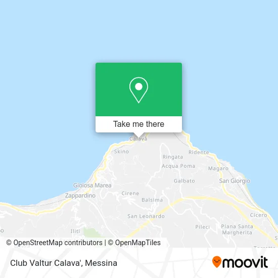Club Valtur Calava' map