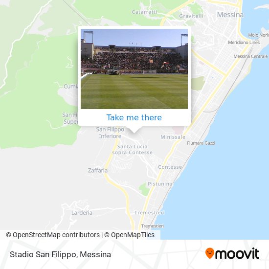 Stadio San Filippo map