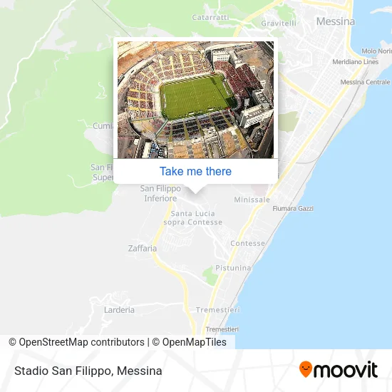 Stadio San Filippo map