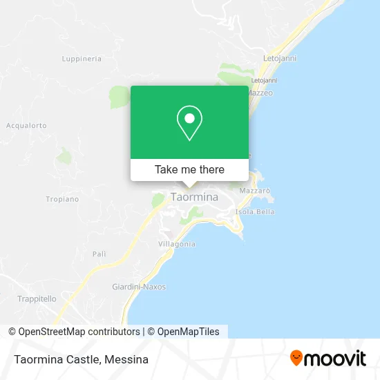 Taormina Castle map