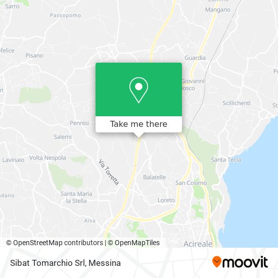 Sibat Tomarchio Srl map