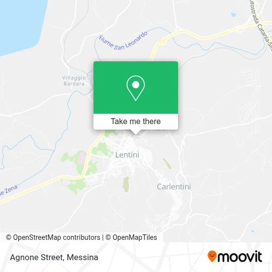 Agnone Street map