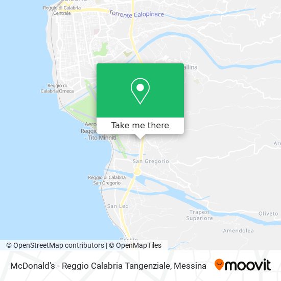 McDonald's - Reggio Calabria Tangenziale map