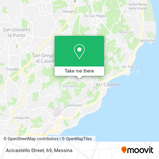 Acicastello Street, 69 map