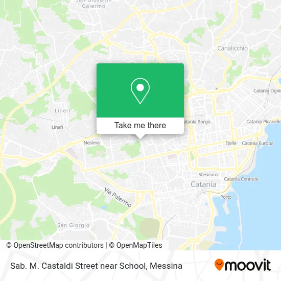 Sab. M. Castaldi Street near School map