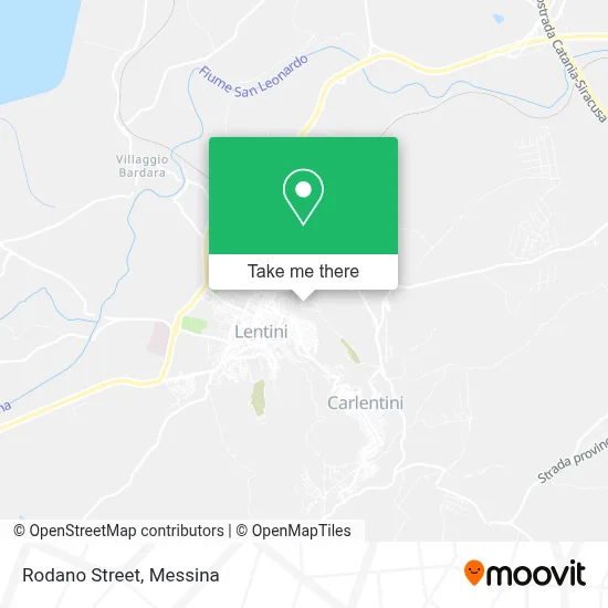Rodano Street map